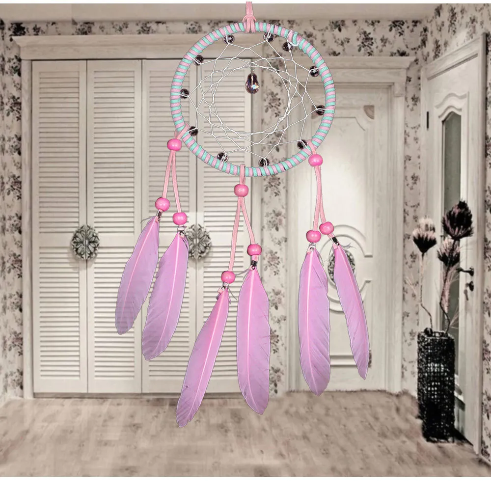 Розовые милые хрустальные украшения для дома оригинальные подарки