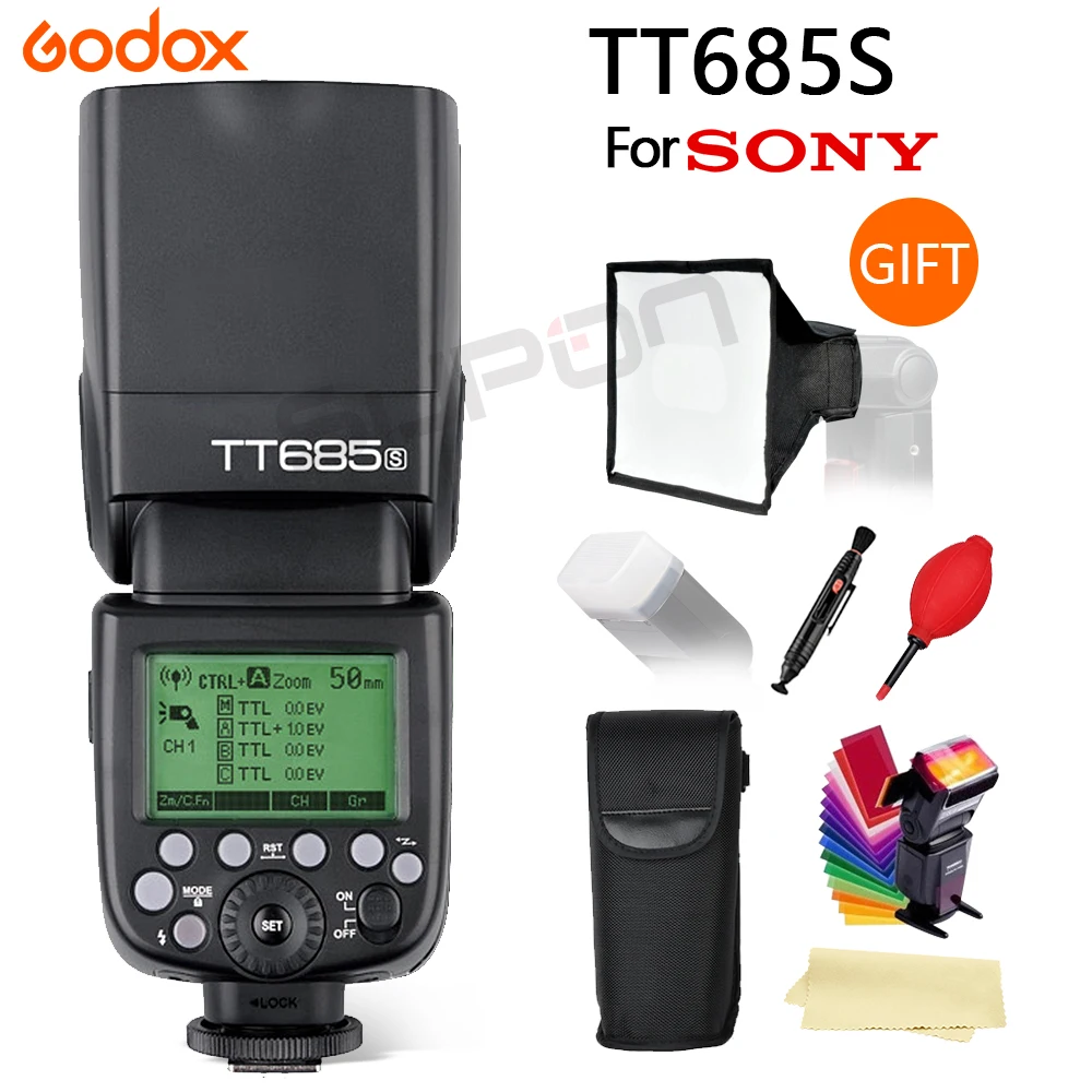 

Godox TT685S 2.4G 1/8000s TTL Wireless Speedlite Flash light Flash for Sony A7 A7R A7S A77II