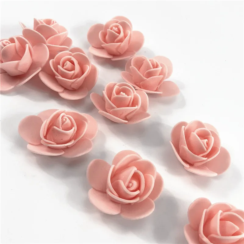 600PCS PE ROSE pink2 20 см/35 см пена Роза Медведь Форма Роза собака модель PE искусственные розы цветок головы DIY Роза аксессуары в виде мишки мешок - Цвет: 600PCS PE ROSE pink2