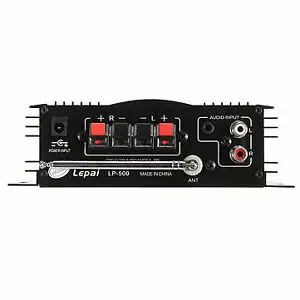 Lepy 500 50 Вт Мини цифровой усилитель FM бас для автомобиля дома MP3 Усилитель плеер |