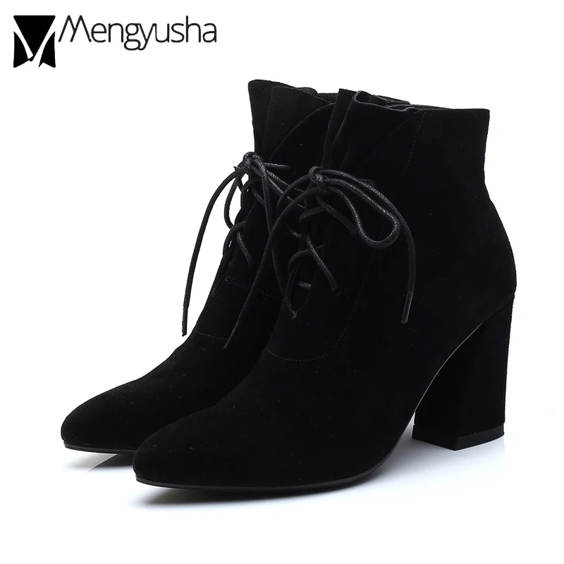 Ботинки martin из нубука с перекрестной шнуровкой в стиле ретро женские Брендовые