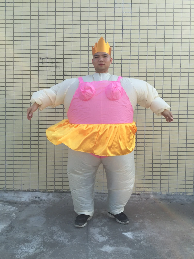 Бесплатная доставка Надувной Костюм Балерины маскарадное платье толстый костюм