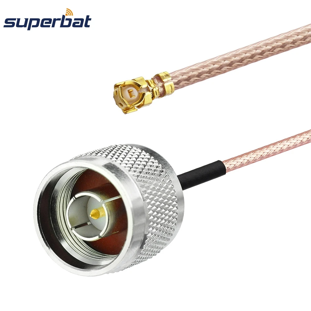 Superbat IPX /U.Fl Mini PCI to N Male Connector Pigtail Coaxial Cable RG178 12 for NL-5354MP PLUS Aries2