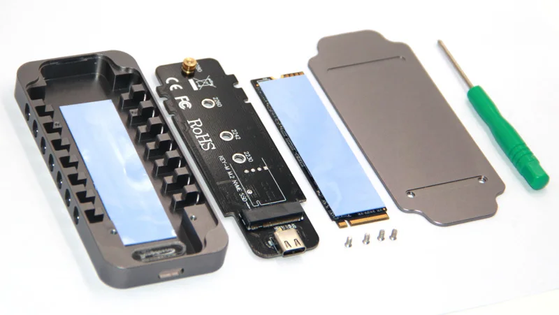 Алюминиевый корпус для жесткого диска NVMe PCIE USB3.1 с M.2 на USB SSD Type C 3 1 M | Компьютеры и