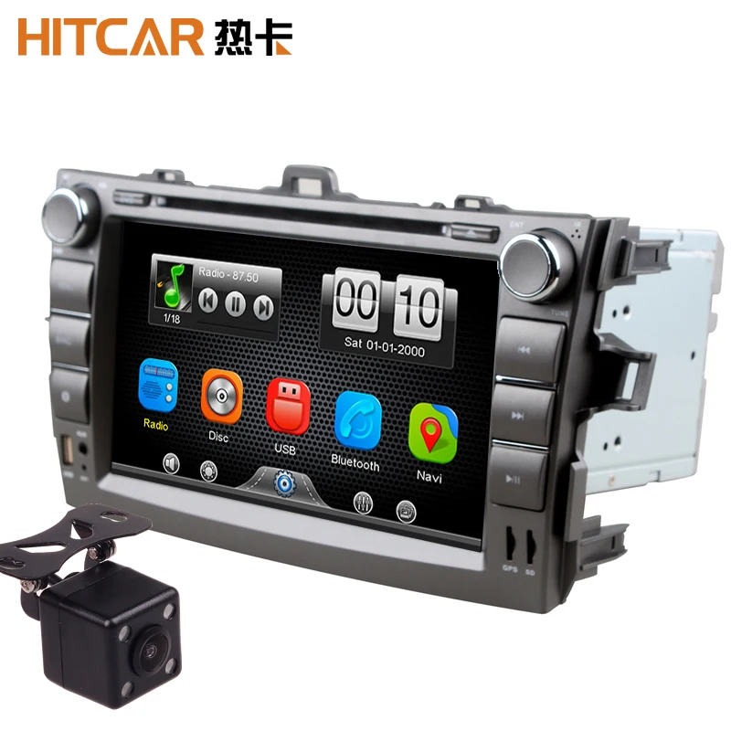 Автомобильный DVD плеер 2Din GPS навигатор радио Bluetooth стереосистемы с камерой