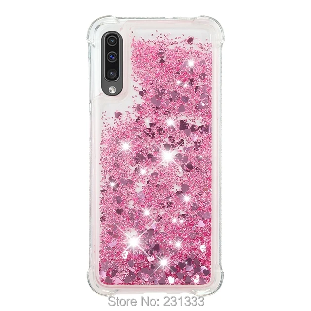 C ku 3D жидкий зыбучий песок Блестящий Мягкий ТПУ чехол для Samsung Galaxy A50 A20 A30 A70 M30 Huawei P30