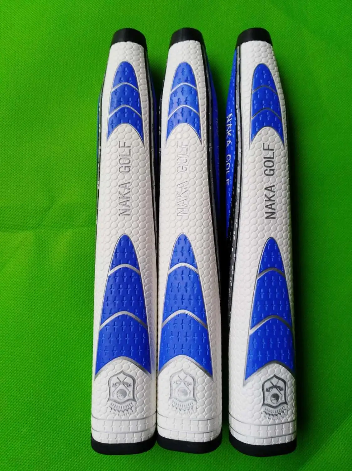 White blue Новинка, карандаш NAKA, тонкий, 5,0, клюшки для гольфа, черный и синий цвет, качественные, липкие, из искусственной кожи, клюшки для гольфа - Цвет: White blue