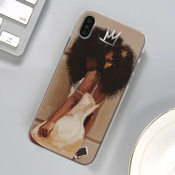 01 Красивый афро-Девичий чехол для телефона для Apple iPhone X XR 7 8 Plus 6 6s Plus XS MAX 11 Pro Max SE чехол для телефона Coque - Цвет: 01