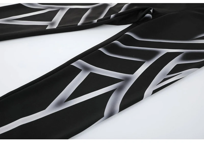 Stretch Leggings Breathable Fitness Pant Workout Push Up Hip For Women Shiny Striped Capri Leggins Lift Squat Casual Strip line