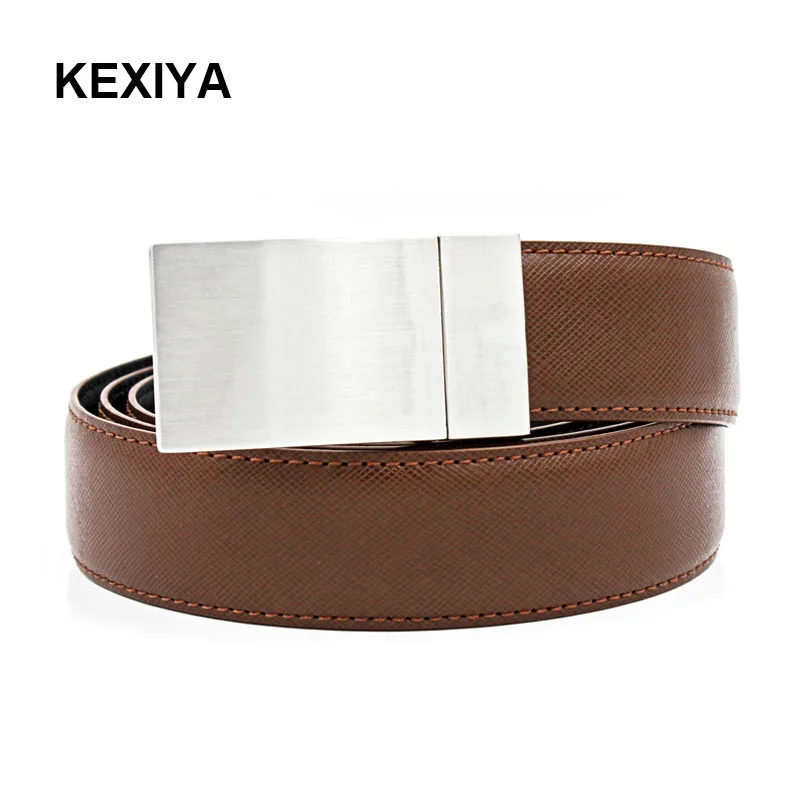KEXIYA мужской ремень дизайнерский кожаный светильник Коричневые джинсы с