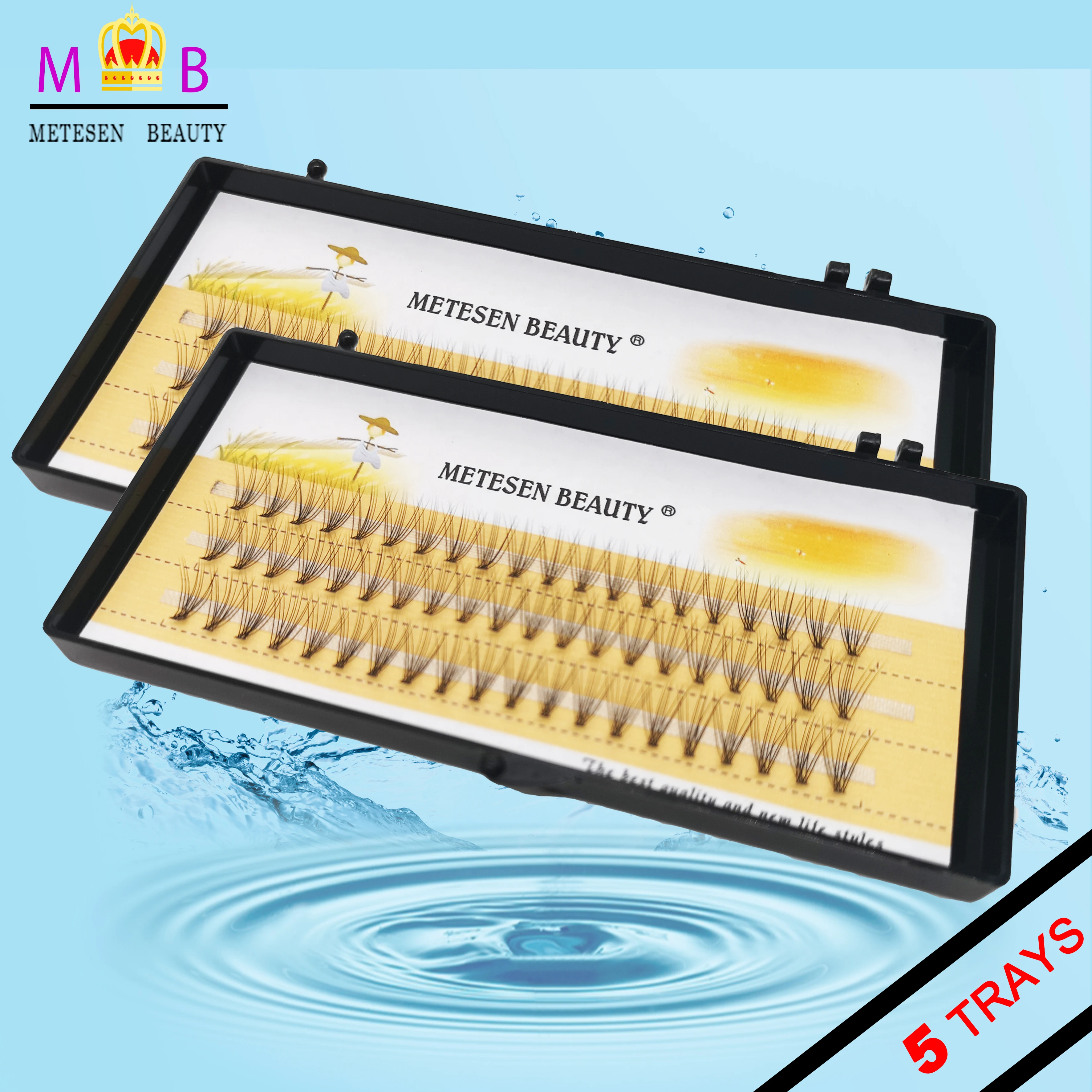 Ресницы из норки метесен BEAUTY длинные ресницы матовой искусственной 10D готовые