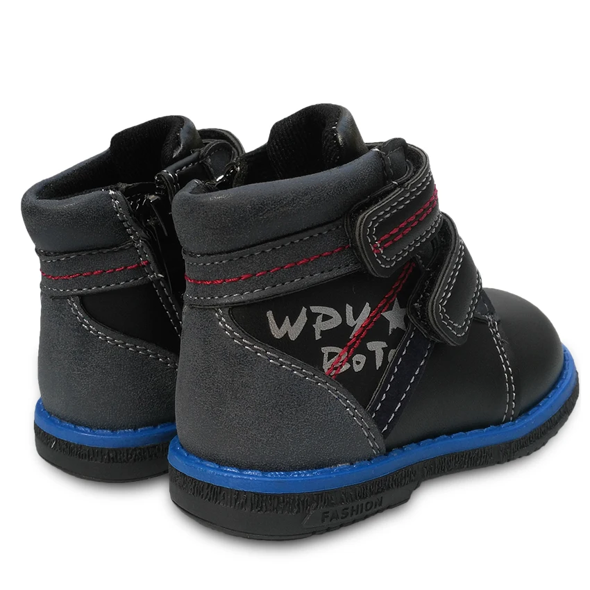 Модная обувь из искусственной кожи 1 пара Детские ботинки Детская Обувь для