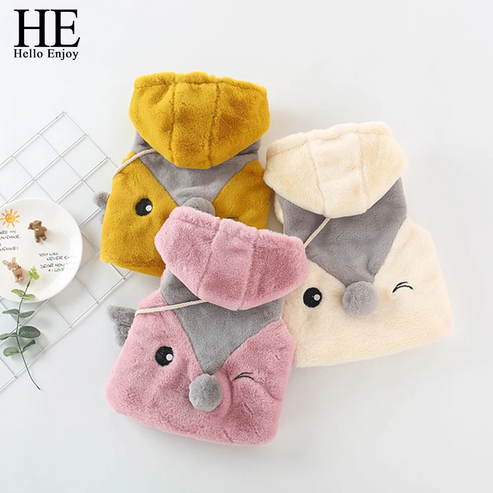 С героями мультфильма привет энжой для маленьких девочек зимняя одежда с