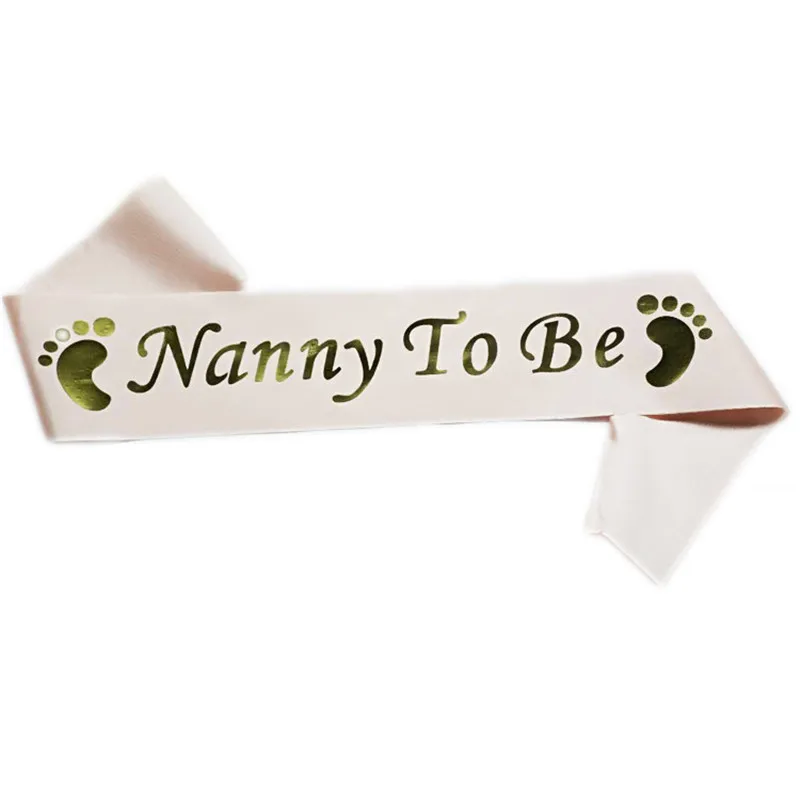 Mom To Be Satin Ribbon Sashes Baby Shower Mommy Shoulder Strap Sash Party Gift Mother Favors Event Supplies