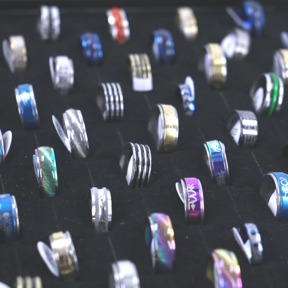 Бесплатная доставка Заводские мужские модные милые перстни из нержавеющей стали