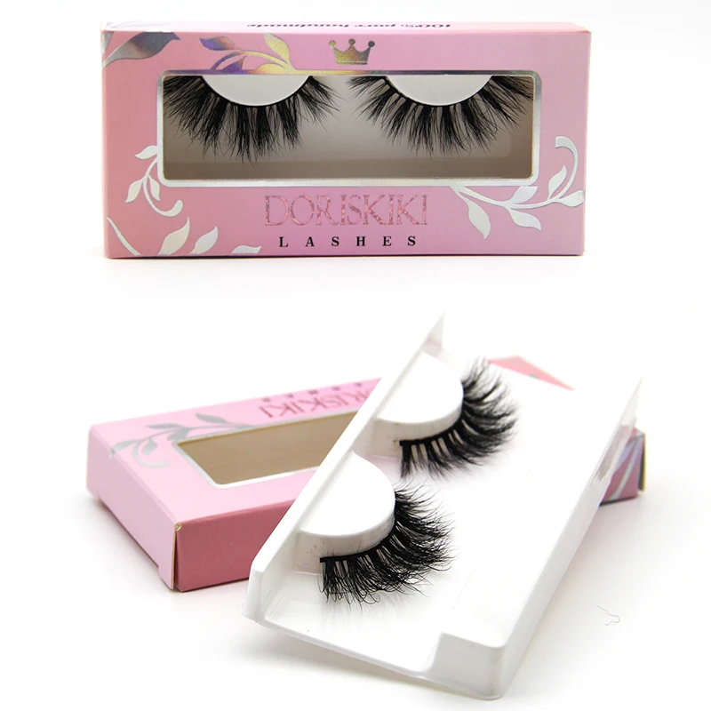 A075 3D норки ресницы Природный Длинные тонкими Поддельные долго Макияж lashes