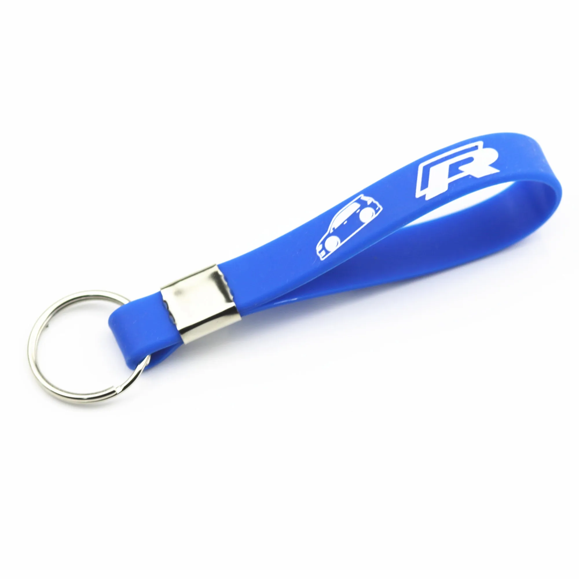 Прохладный силиконовые R логотип эмблема значок автомобиль брелок для Volkswagen VW Polo