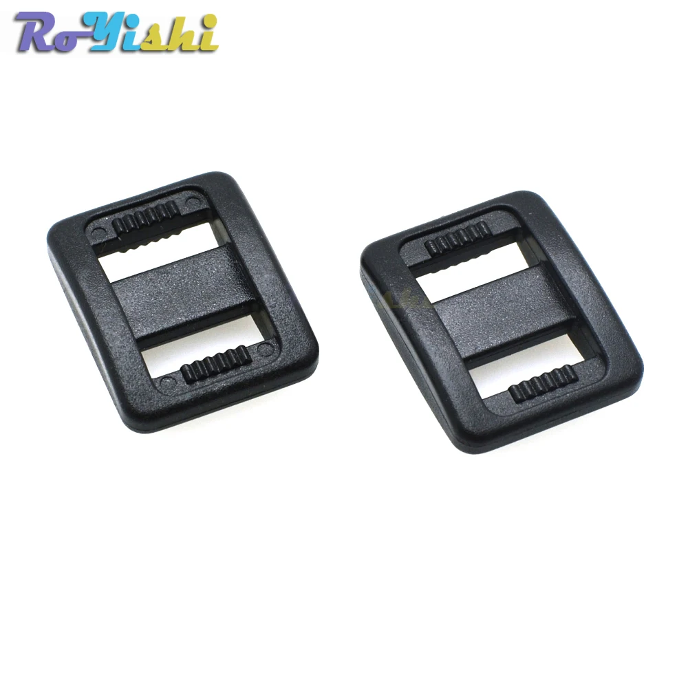 3/8 дюйма пластиковый слайдер Tri-Glide регулировать пряжки лямки рюкзака сетка 10 мм