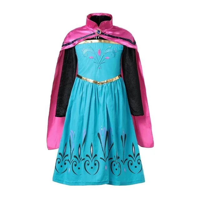 Elsa Dress 602 Платье Эльзы платье принцессы Эльзы для девочек платья костюмы для детей Эльзы и Анны маскарадные костюмы для детей голубое платье Эльзы - Цвет: Elsa Dress 602