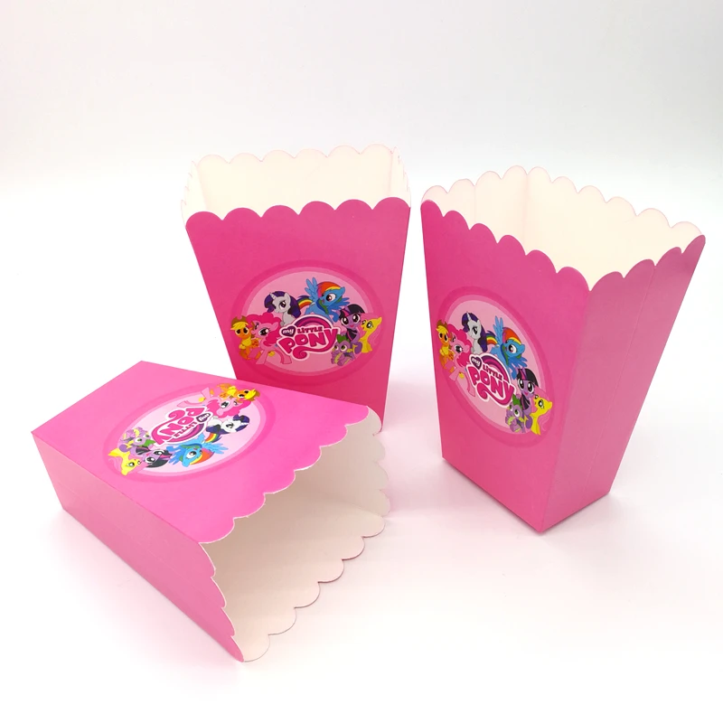 6 шт. маленькая лошадка попкорн коробка подарочная конфет Box мультфильм тема для