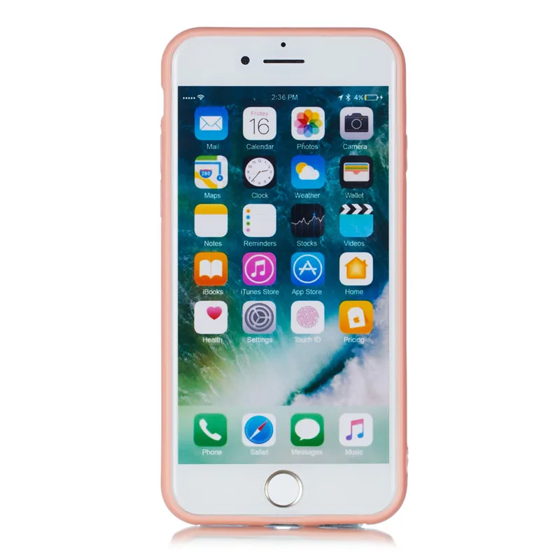 Модный розовый сексуальный цветочный чехол для iPhone 6, 6 S, 5, 5s, SE, 6 PLus, задняя крышка с цветком, PC+ TPU, чехол для iPhone на X 8, 7
