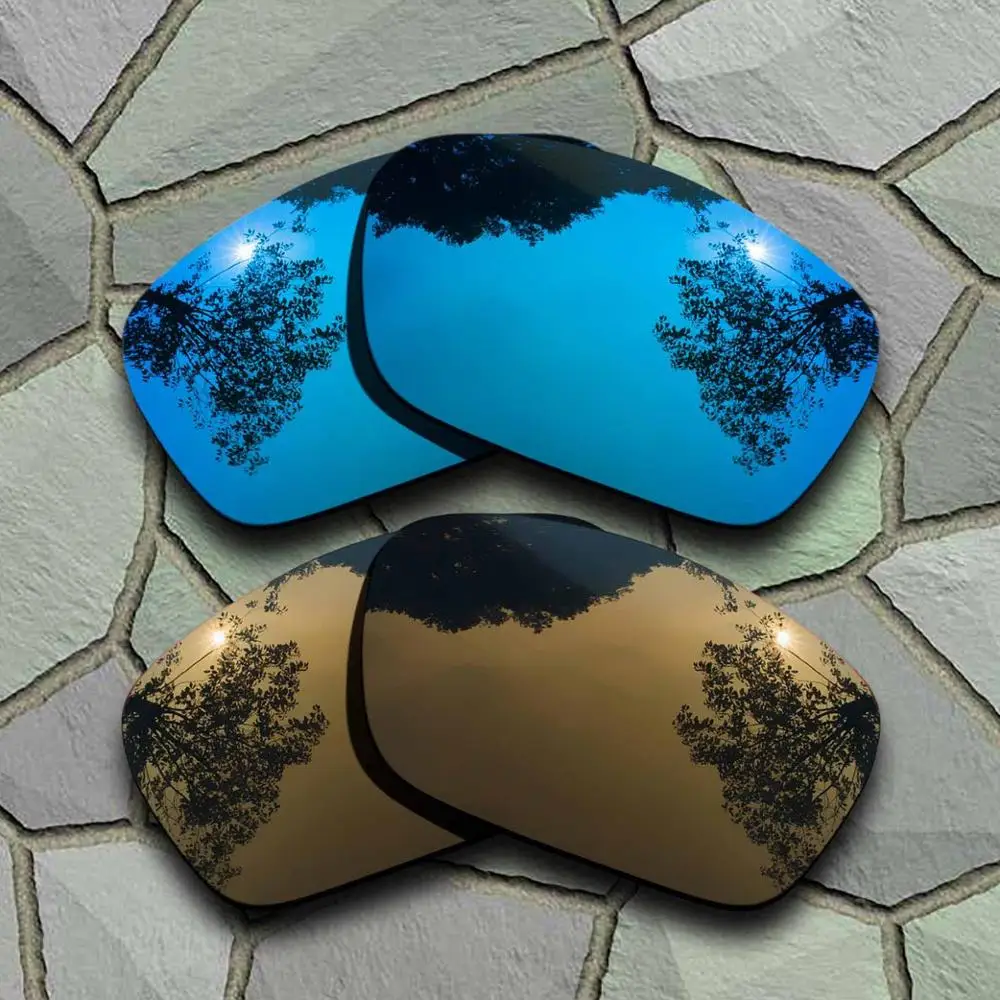 Blue-Bronze Copper Солнцезащитные очки поляризованные Сменные линзы для топливных элементов Oakley - Цвет линз: Blue-Bronze Copper