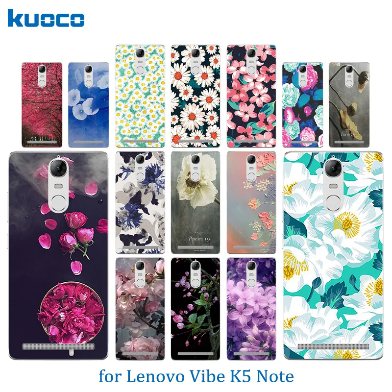 5 дюймов для Lenovo K5 Note чехол телефона A7020 цветочный узор Мягкий ТПУ силиконовый