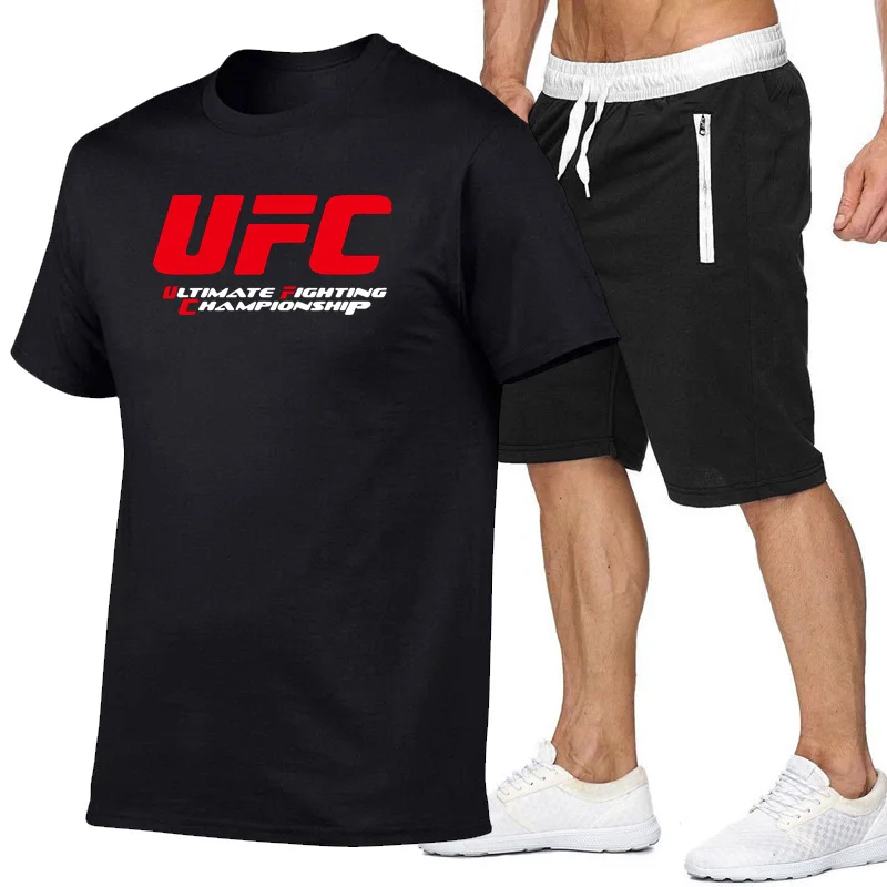 Новая мужская футболка MMA UFC тематика &quotбои без правил&quot хлопковые футболки с