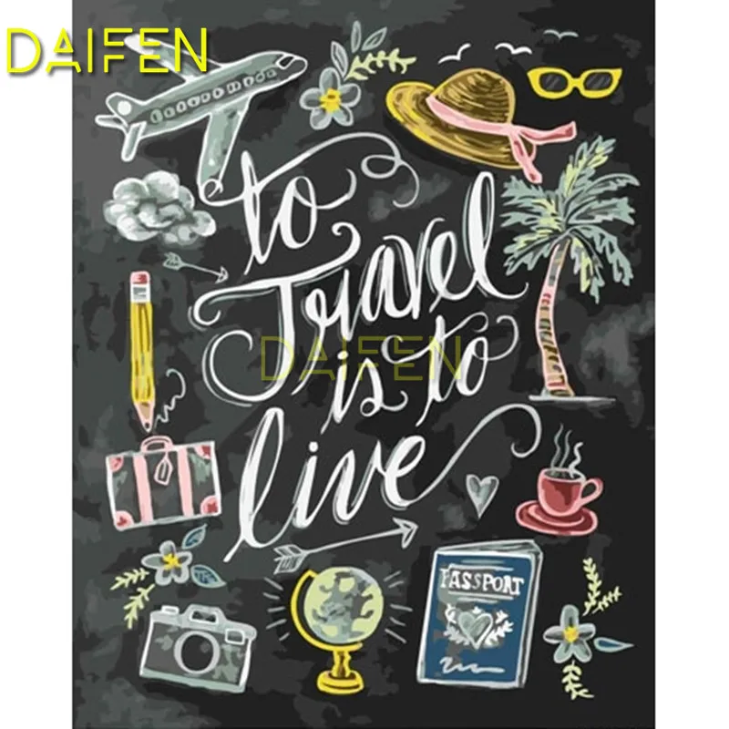 Full Square Diamond embroidery Cross stitch to travel into live plane coffer Round painting DIY 3D mosaic | Дом и сад