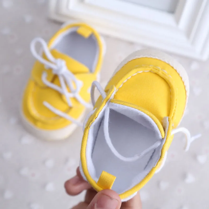 Crib Shoes Baby Moccasins Non-slip Single Lace-Up newborn 0 And 1 Year Old Babies for Girl YD491 | Мать и ребенок