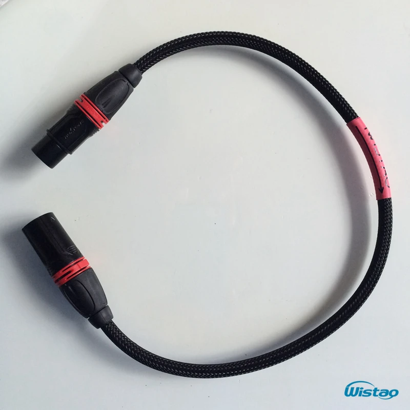 Фото Hi-Fi XLR сбалансированный кабель, оригинальный аудиокабель Belden, профессиональные сигнальные кабели, позолоченные клеммы XLR 0,5-5 м, черный, Беспл... №1