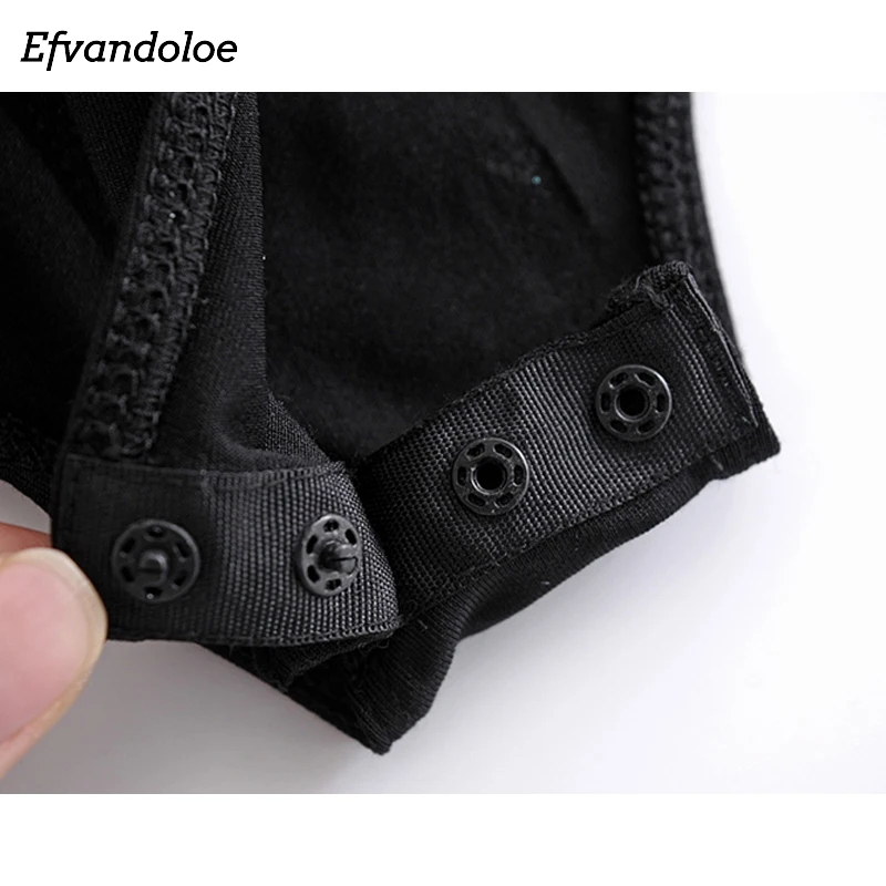 Бархатные женские боди Efvandoloe облегающие пикантные комбинезоны с блестками