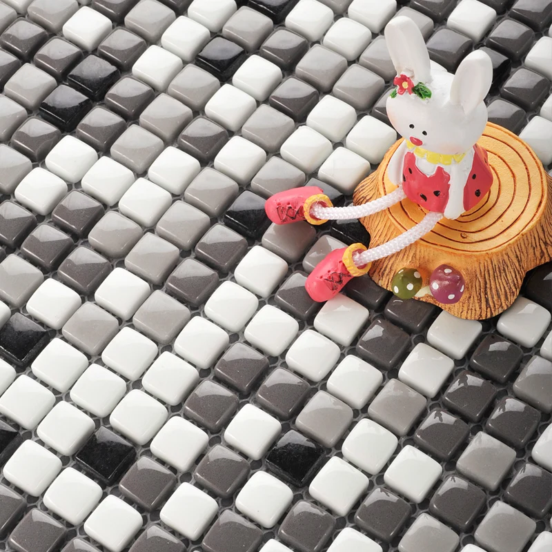 Доступно 8 цветов! Зеленая черная белая синяя маленькая стеклянная плитка в