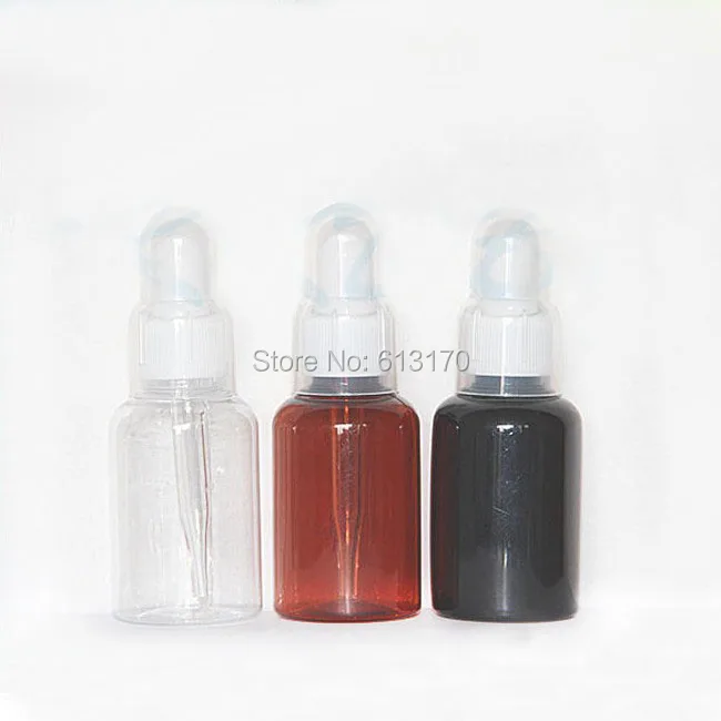 

50 мл пластиковые флаконы-капельницы 50cc прозрачные пустая бутылка для эфирного масла черные мини-проба флаконы косметический контейнер для ...