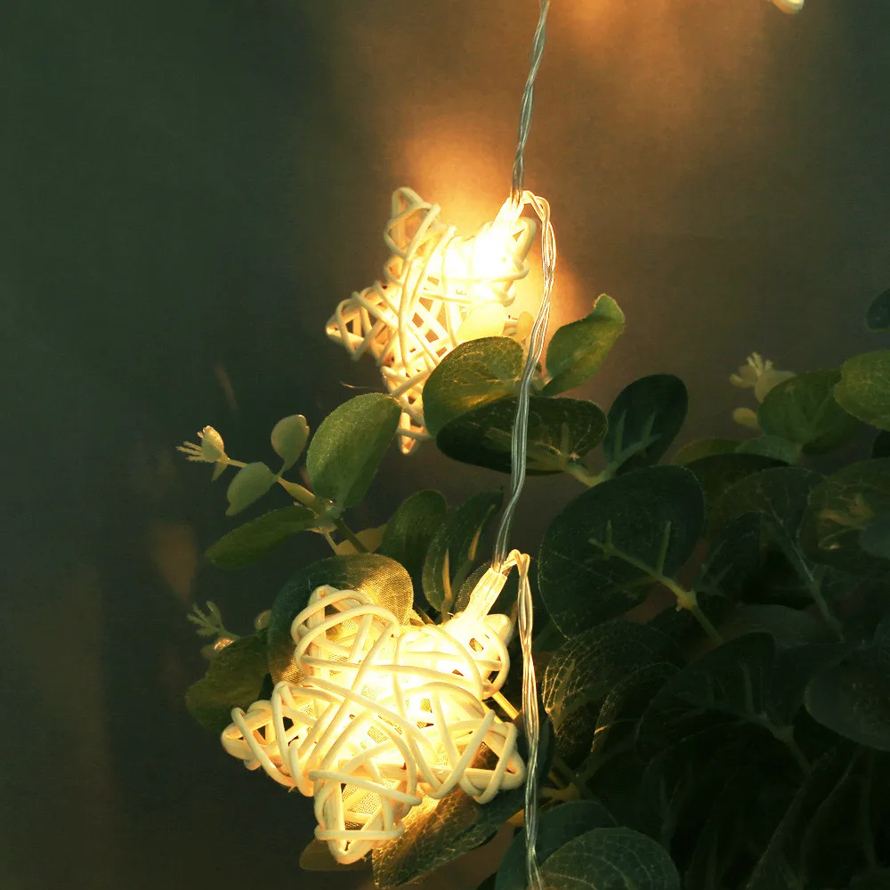 Креативная Рождественская светодиодная гирлянда с 10 светодиодами питание от