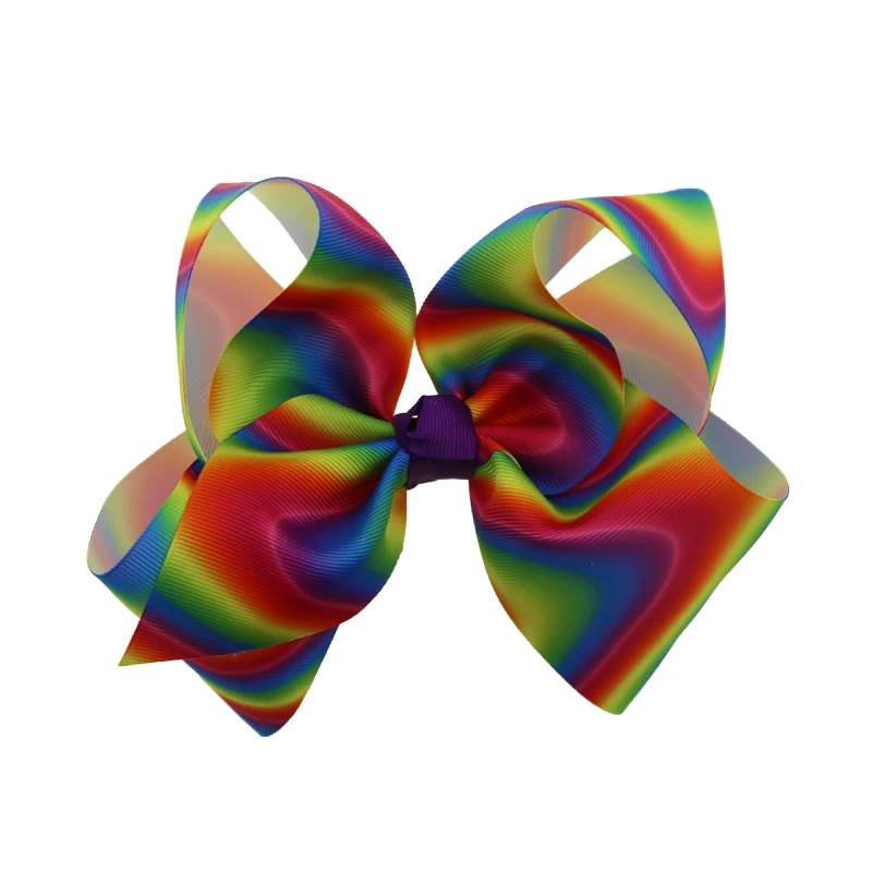

20pcs Free shipping JoJoSiwa Hair Bow Rainbow Ombre