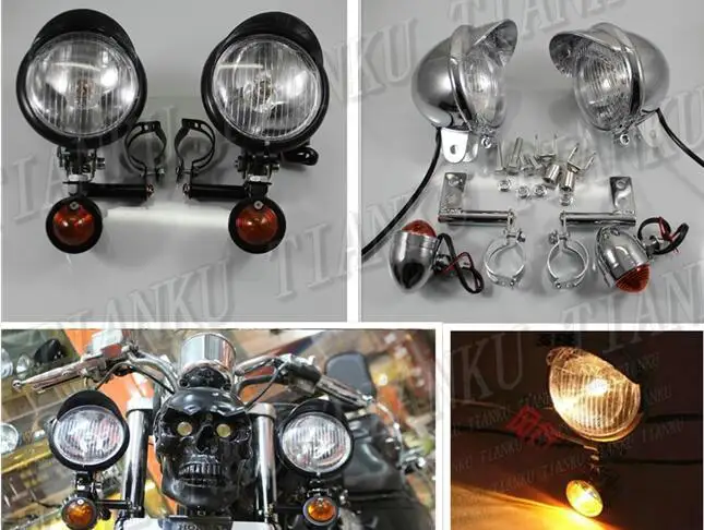 Кронштейн поворотного сигнала + точечного освещения вилка для Yamaha VStar 400 650 1100 1300