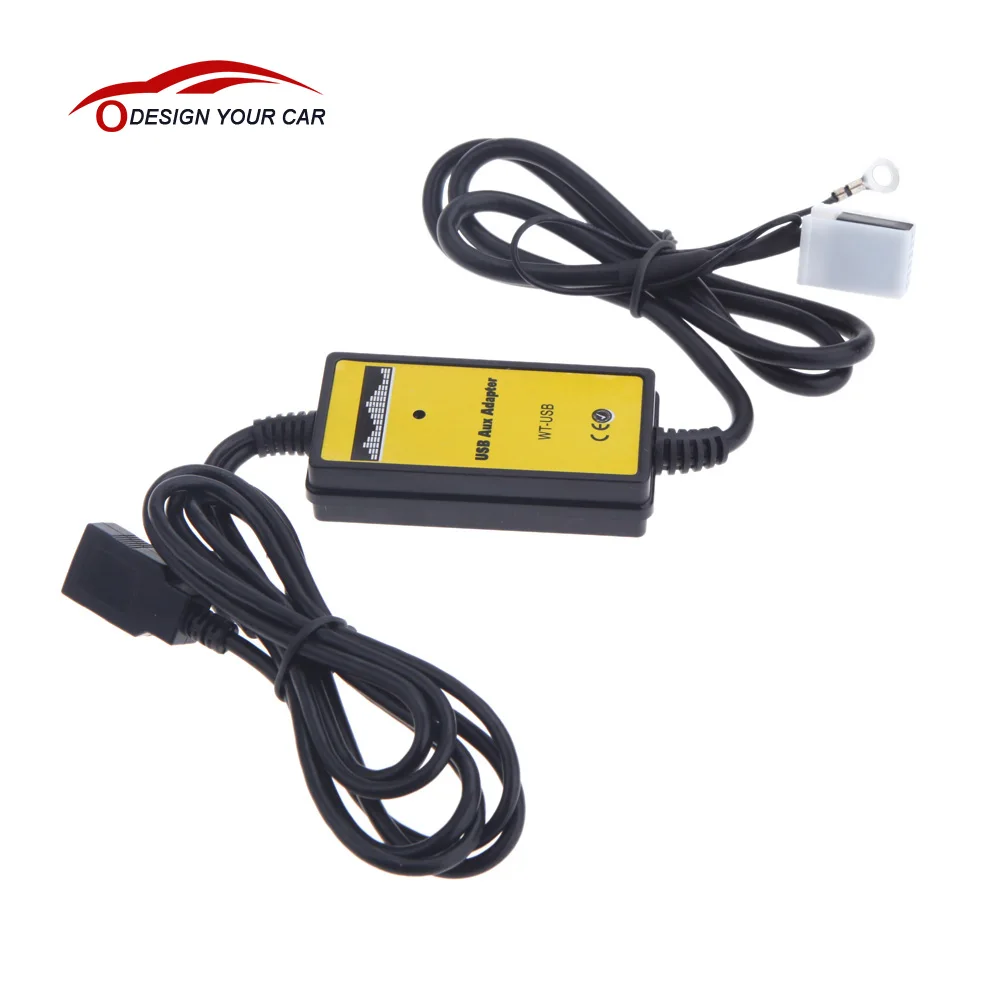 12 контактный Автомобильный USB кабель Aux in адаптер mp3 плеер радио интерфейс для VW Audi