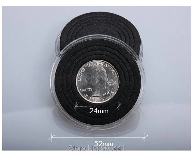 Защитный чехол для монет 10 дюймов подходит американского четверти диаметра 19 мм