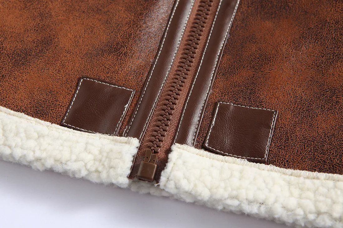 

Male high-end fashion jacket 2019 fur collar male leather one more jacket winter warm Fashion PU Jacket Male