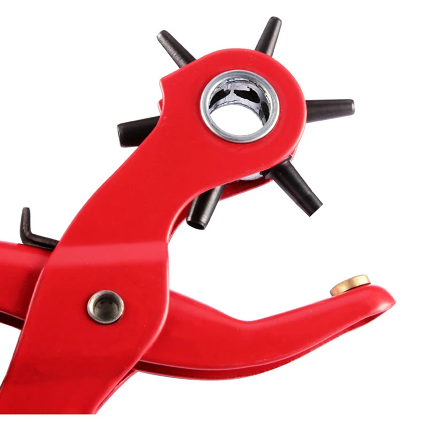 6 Hole Size Sewing Leather Belt Punches Pliers Hook Clamp 2/2.5/3/3.5/4/4.5MM Punch For Punching Forceps | Дом и сад
