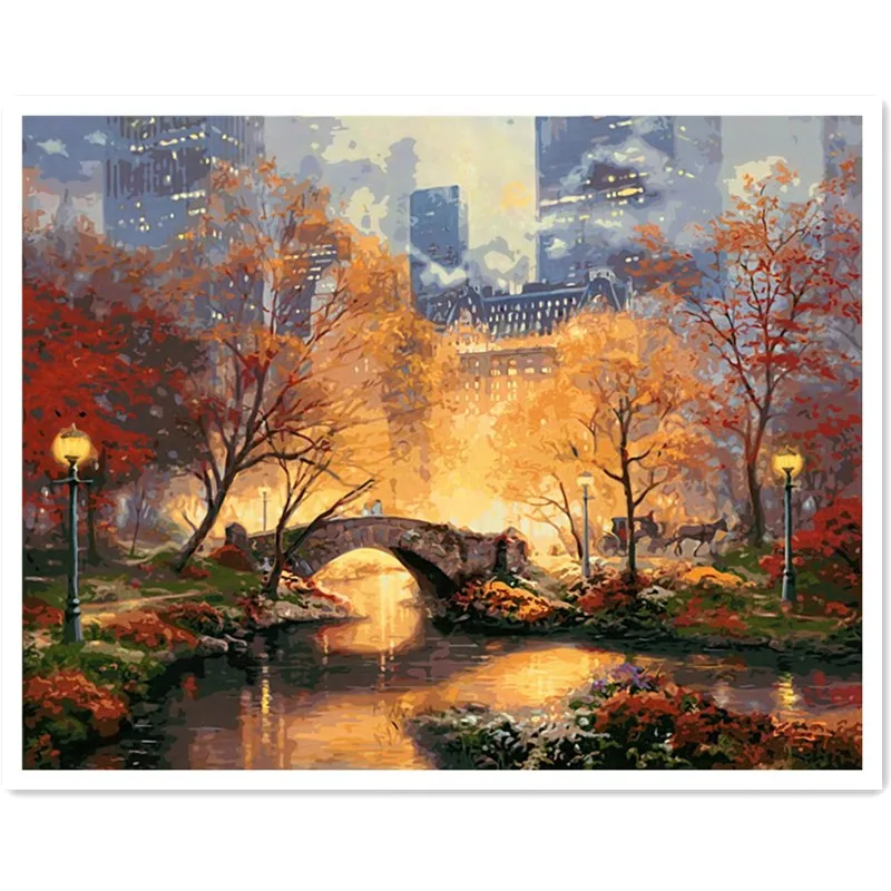 Картина маслом по номерам с высокой лестницей | Дом и сад