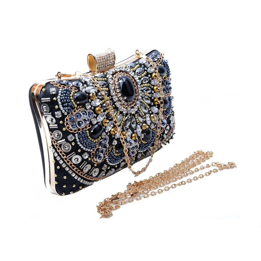 Новый бренд Дизайн мода роскошные бриллианты Цепи Для женщин вечерняя сумочка