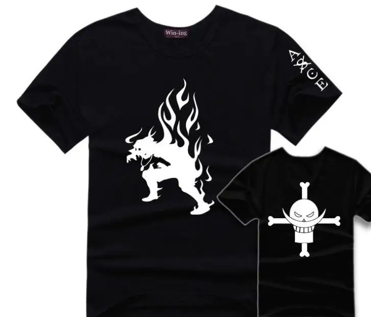 Цельный Portgas D Ace футболка Мужская хлопковая Аниме футболки футболка|anime t shirt|t