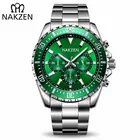 Мужские водонепроницаемые кварцевые часы с хронографом и большим циферблатом