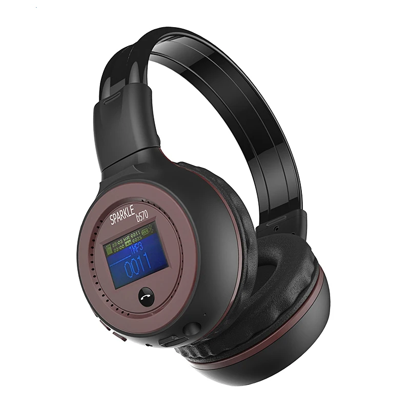 Стерео гарнитура наушники Bluetooth Беспроводной стерео LED Экран дисплея громкой