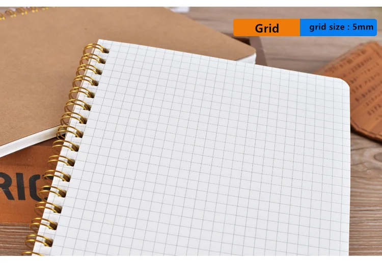Блокнот А5 Bullet Journal Средний крафт-сетка в горошек пустой ежедневник еженедельник книга управление временем школа планирования принадлежности подарок