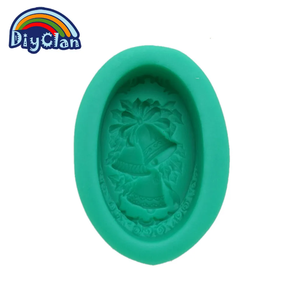 Рождественские колокольчики мыло силиконовые формы для украшения тортов форма