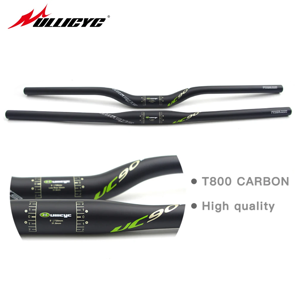 УГЛЕРОДНЫЙ руль для горного велосипеда углеродный глянцевый 3k 31 8*600-720 мм в форме
