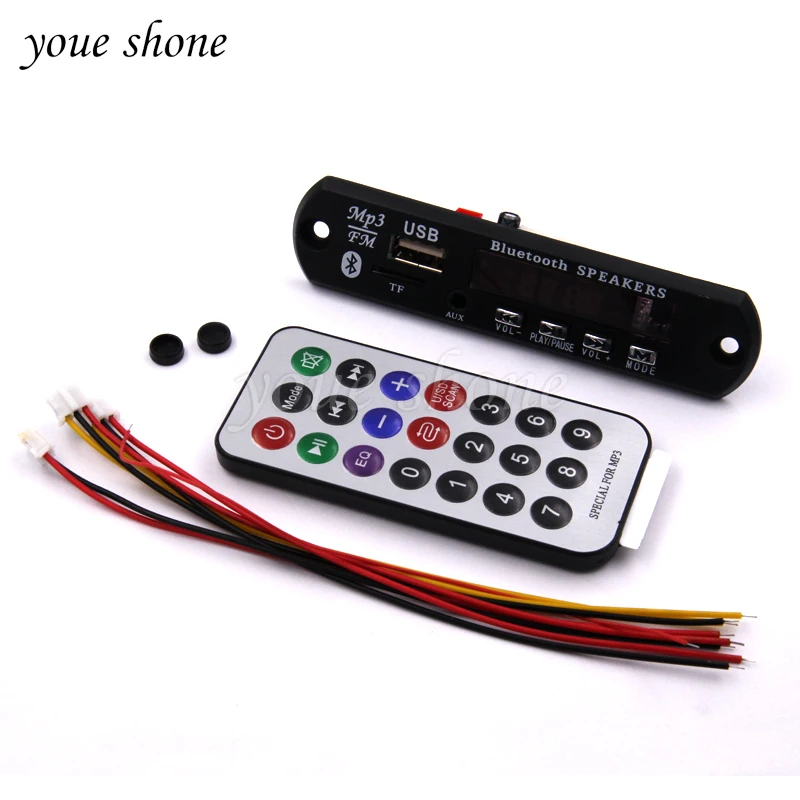 Автомобильный Bluetooth приемник 2 шт. mp3 плеер декодер плата FM радио музыка TF USB 3 5 мм AUX